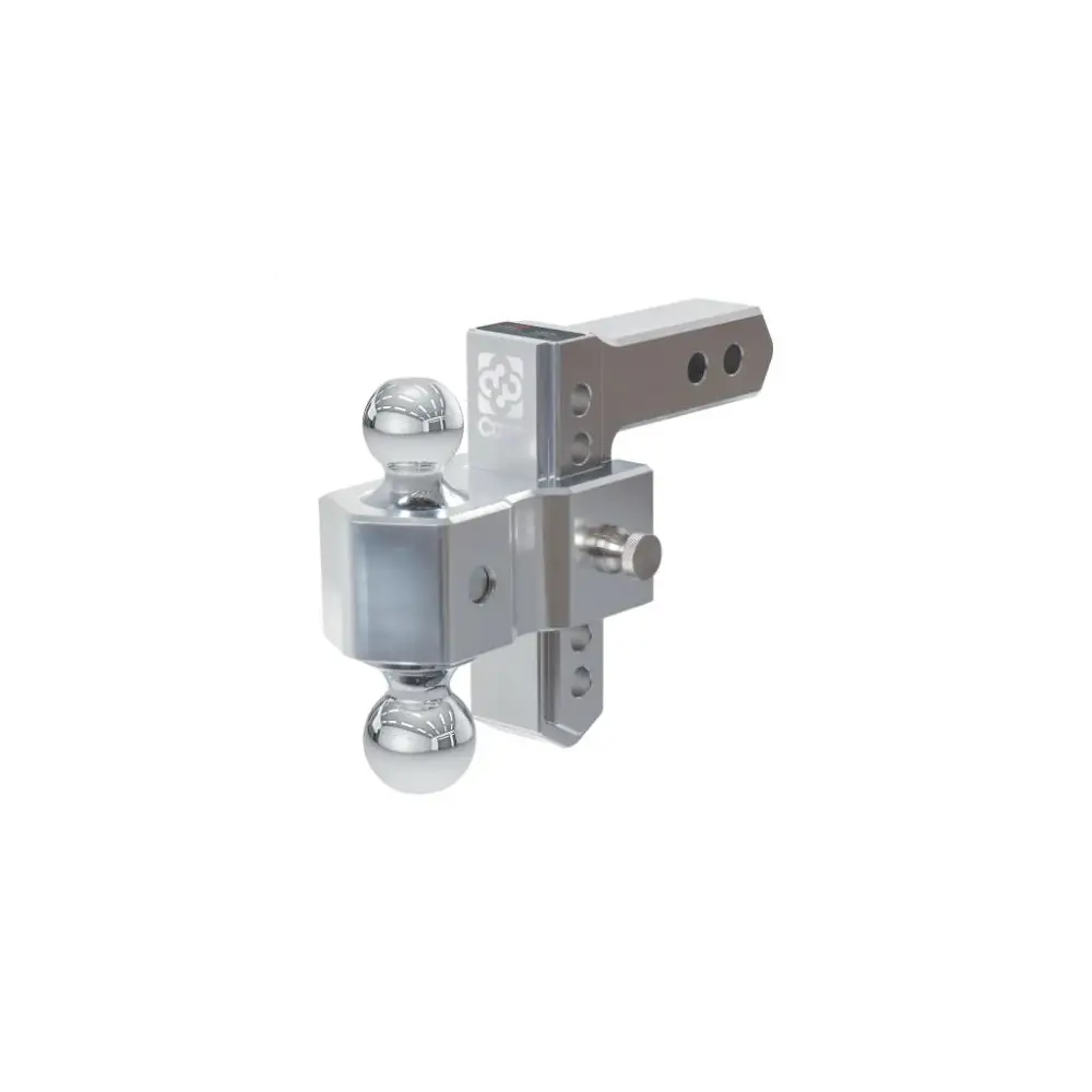 AlumaLite Adjustable Aluminum Hitch with Dual Ball - 5-1/2" Drop - CUR45363